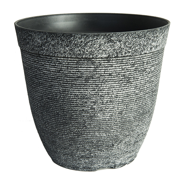 Round Textured Ribbed Design Large Planter