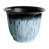 Glazed Bell Shape Recyclable Plastic Planters Pots