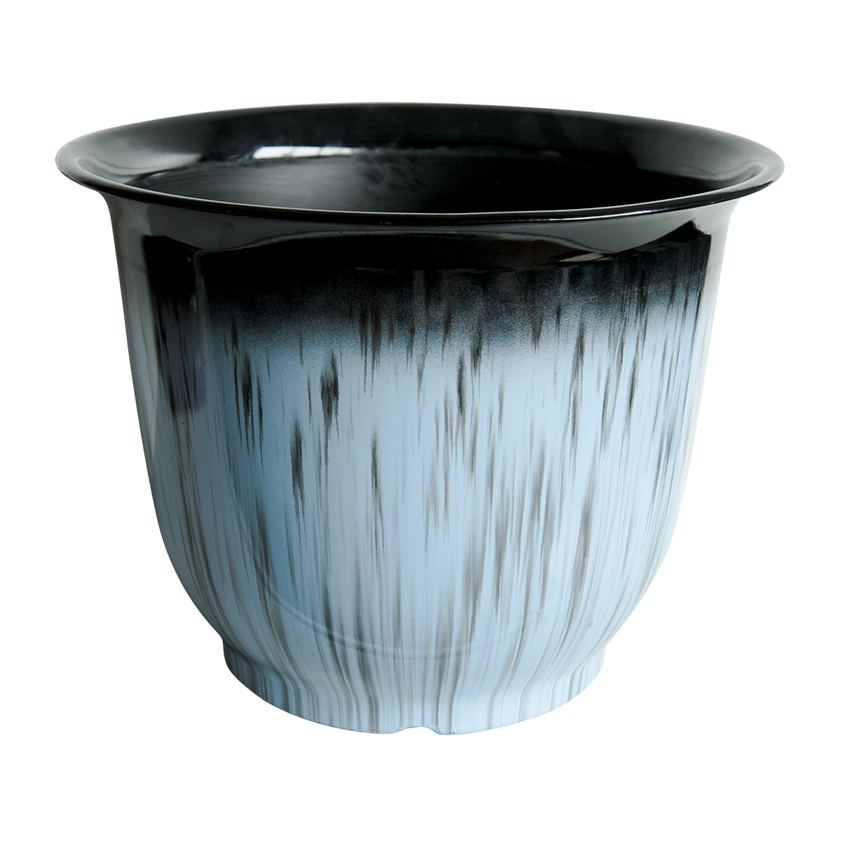 Glazed Finish Bell Shape Plastic Plant Pot