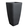 Tall Square Tapered Plastic Pots for Plants