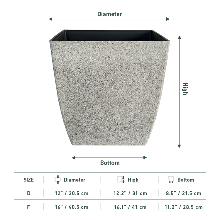 Square Self Watering Planter