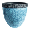 Large Lightweight Blue Ceramic Planter Pots