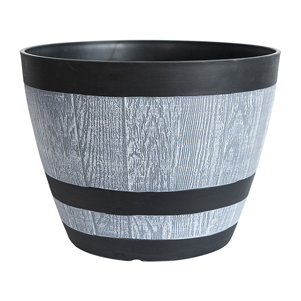 Plastic Wood Effect Planters Containers