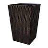 Tall Square Large Rattan Effect Flower Pot