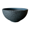 Faux Stone Plastic Water Lily Low Bowl Planter