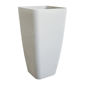 Tall Square Tapered Plastic Flower Pot
