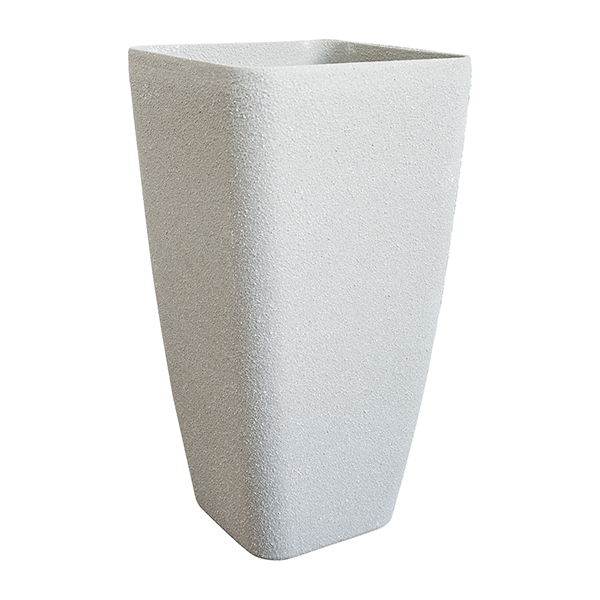 Tall Square Tapered Plastic Pots for Plants