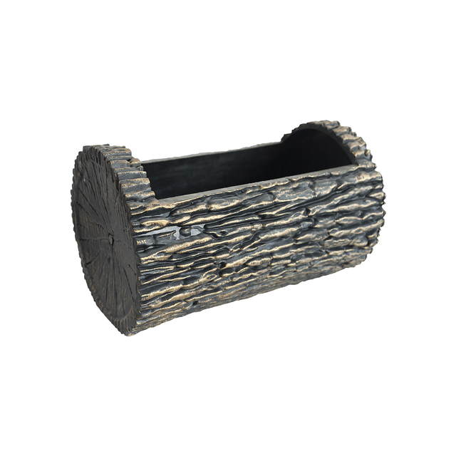 Decorative Plastic Horizontal Log Driftwood Garden Pot