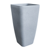 Tall Square Tapered Plastic Garden Pot