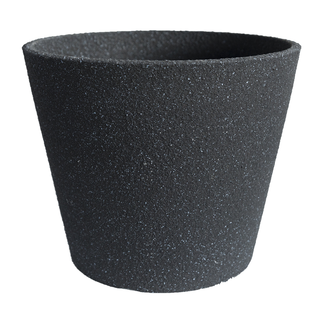 Large Minimalist Concrete Effect Plastic Garden Pot