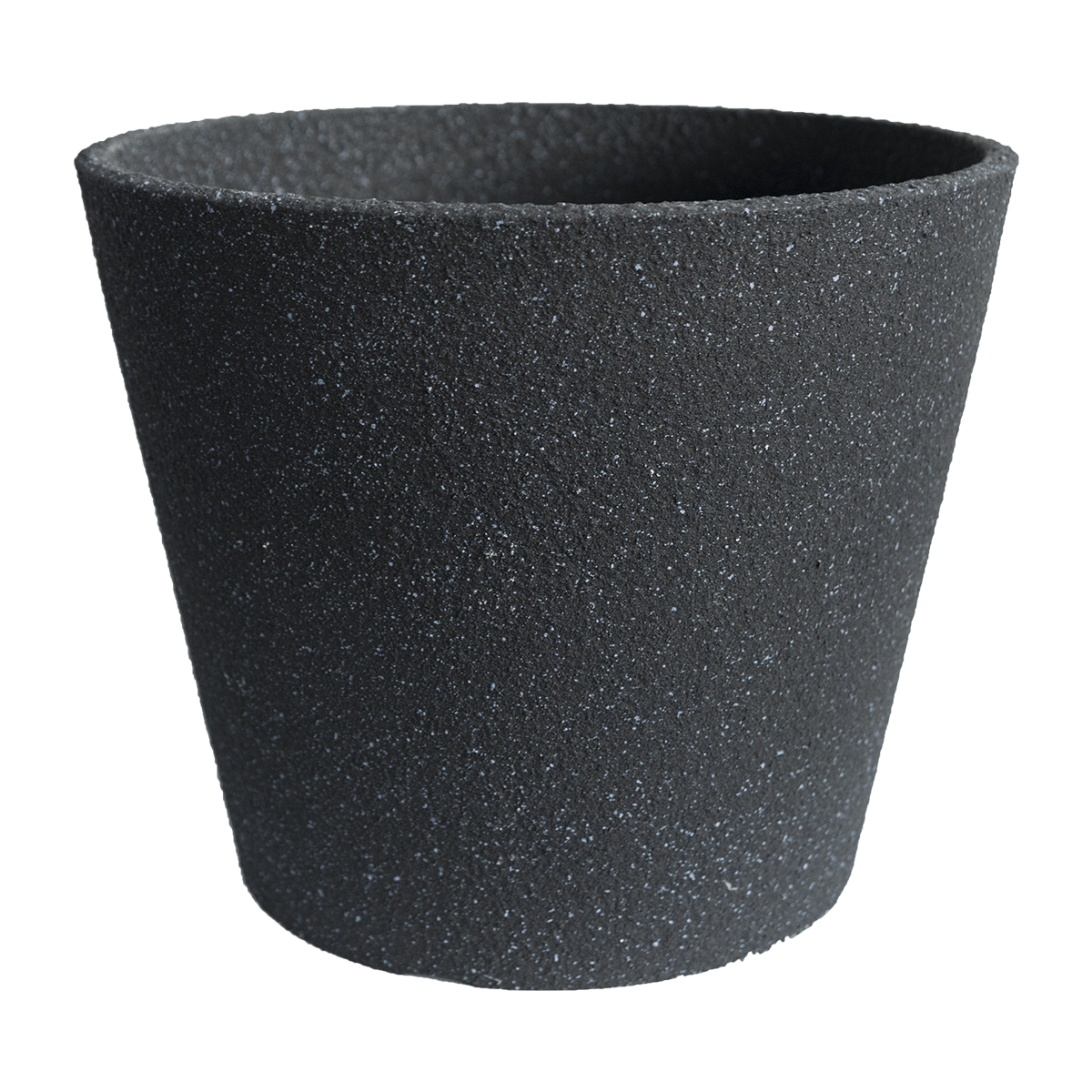 Large Minimalist Concrete Effect Plastic Pots for Plants