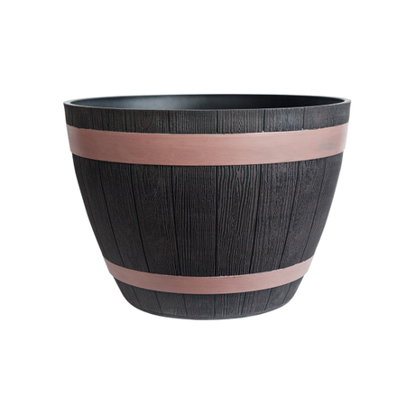 Patio Plastic Big Whiskey Barrel Garden Pot