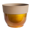 Resin Bowl Shape Glazed Ceramic Effect Planter