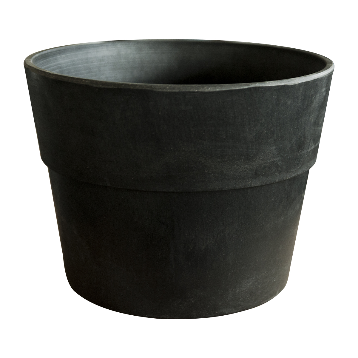 Cement Finish Round Premium Plastic Flower Pot