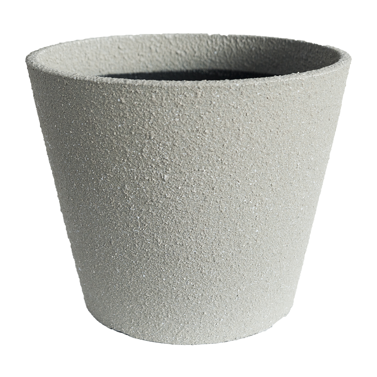 Large Minimalist Concrete Effect Plastic Garden Pot