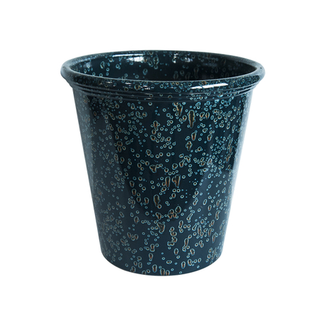 Glazed Ceramic Bucket Effect Plastic Pots for Plants