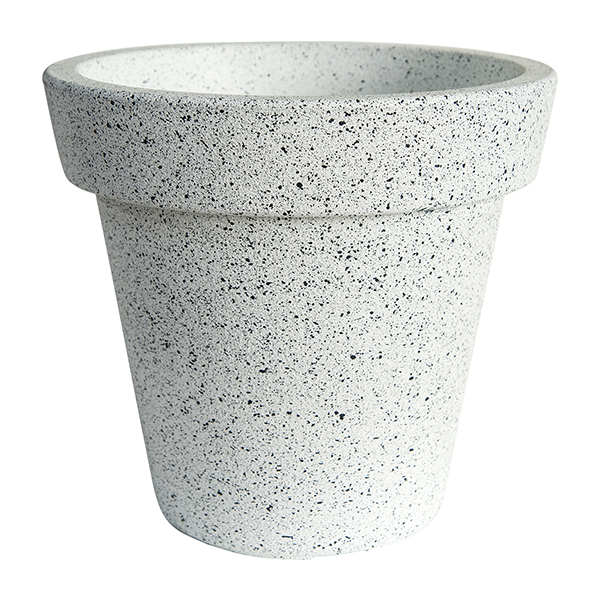 Thick Rim Plastic Stone Effect Garden Pot