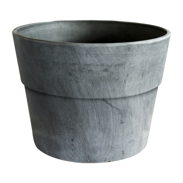 Cement Finish Round Premium Plastic Pots for Plants
