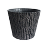 Plastic Faux Wood Oak Bark Pots for Plants