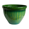 Spray Paint Glazed Ceramic Finish Pot for Plant
