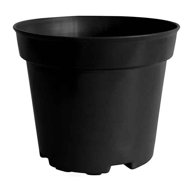 Large Black Plastic Nursery Pots for Plants