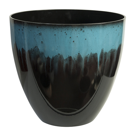 Resin Egg Shape Glazed Ceramic Effect Planter