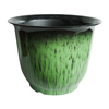 Glazed Bell Shape Recyclable Plastic Planters Pots
